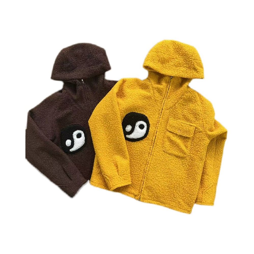 CPFM XYZ Fuzzy Balance Jacket with Tai Chi Embroidery Unisex Hooded Jacket image 4