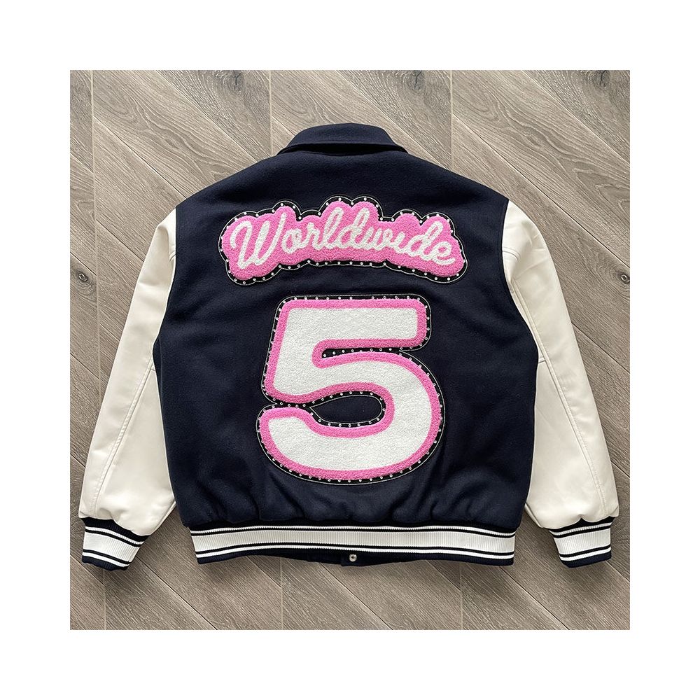Sp5der worldwide 555555 Jacket European and American high street embroidered men s and women s jacket image 4