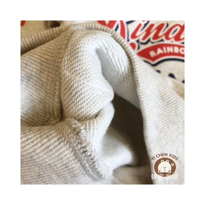 Yichen Chao brand children s clothing spring collection new color letter all cotton men s and women s looped pullover sweater looped sweatshirt image 4