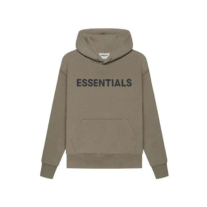 Fashion brand children s clothing ESSENTIALS letter autumn and winter clothing European and American men s and women s loose hooded and velvet sweatshirt set image 5