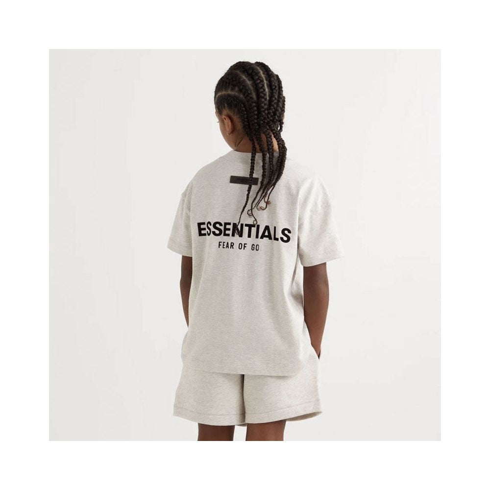 Trendy brand Essentials new children s clothing summer wear street plush letter T shirt children s short sleeved parent child wear image 3