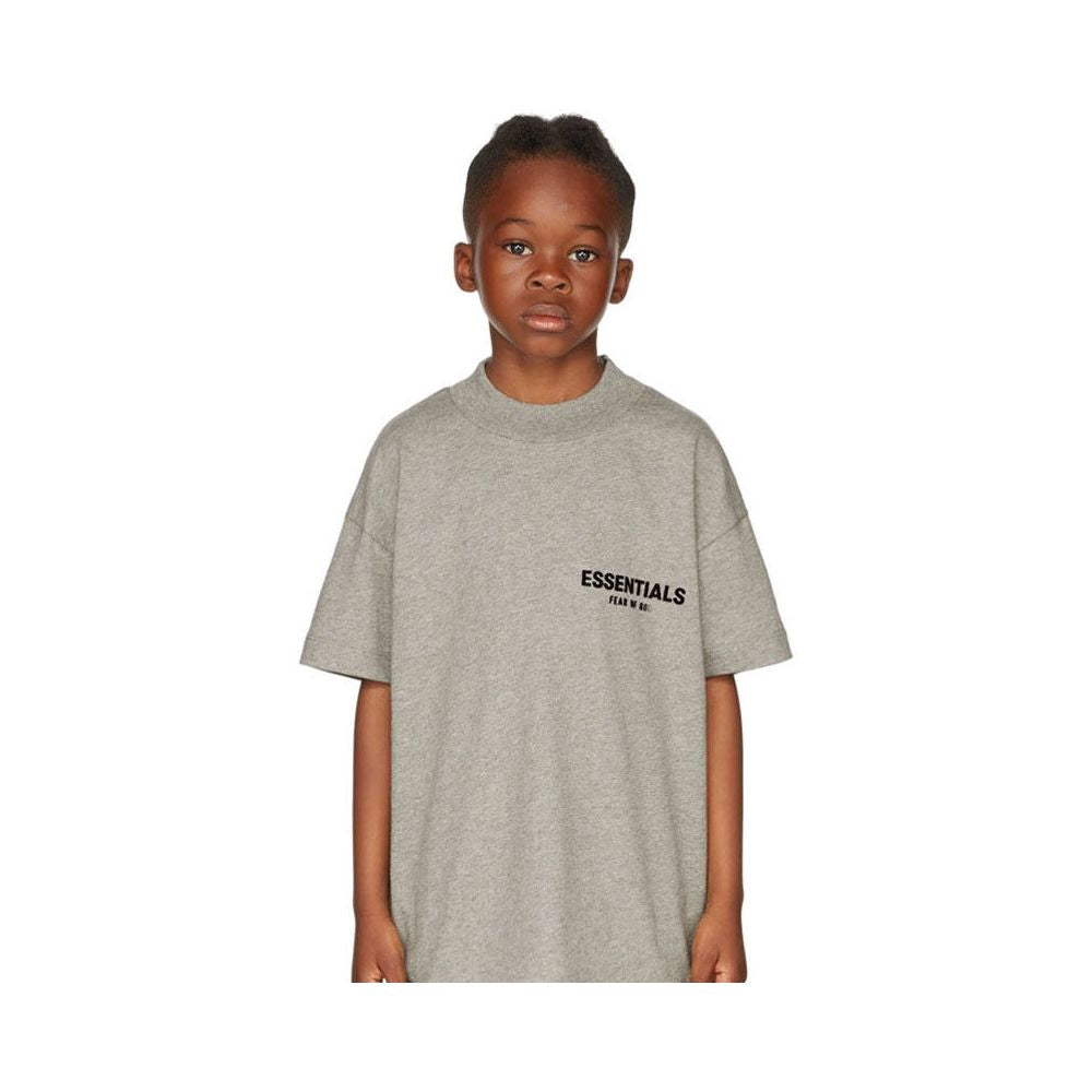 Trendy brand Essentials new children s clothing summer wear street plush letter T shirt children s short sleeved parent child wear image 4