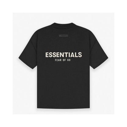 Trendy brand Essentials new children s clothing summer wear street plush letter T shirt children s short sleeved parent child wear