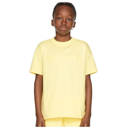 European and American ESSENTIALS new children s clothing letter T shirt trendy brand men s and women s summer clothing short sleeved set