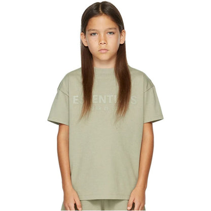 European and American ESSENTIALS new children s clothing letter T shirt trendy brand men s and women s summer clothing short sleeved set