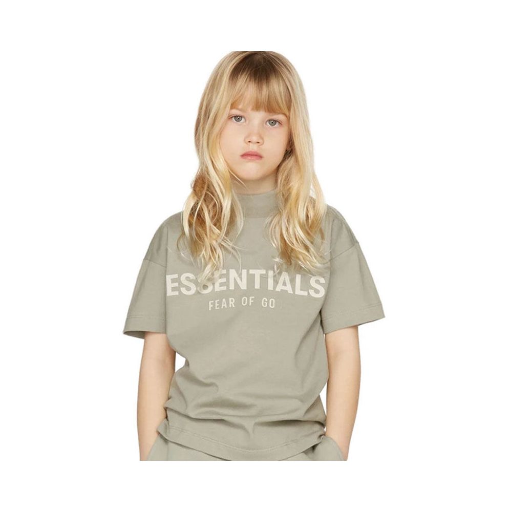 European and American ESSENTIALS new children s clothing letter T shirt trendy brand men s and women s summer clothing short sleeved set