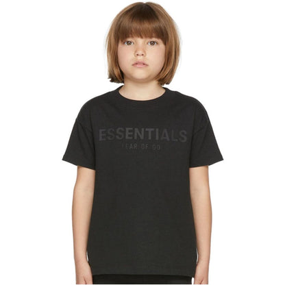 European and American ESSENTIALS new children s clothing letter T shirt trendy brand men s and women s summer clothing short sleeved set