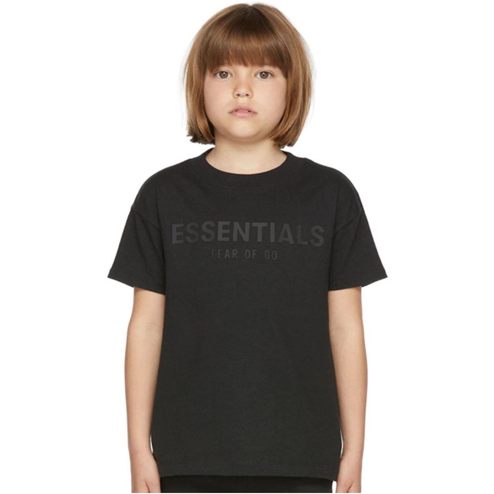 European and American ESSENTIALS new children s clothing letter T shirt trendy brand men s and women s summer clothing short sleeved set