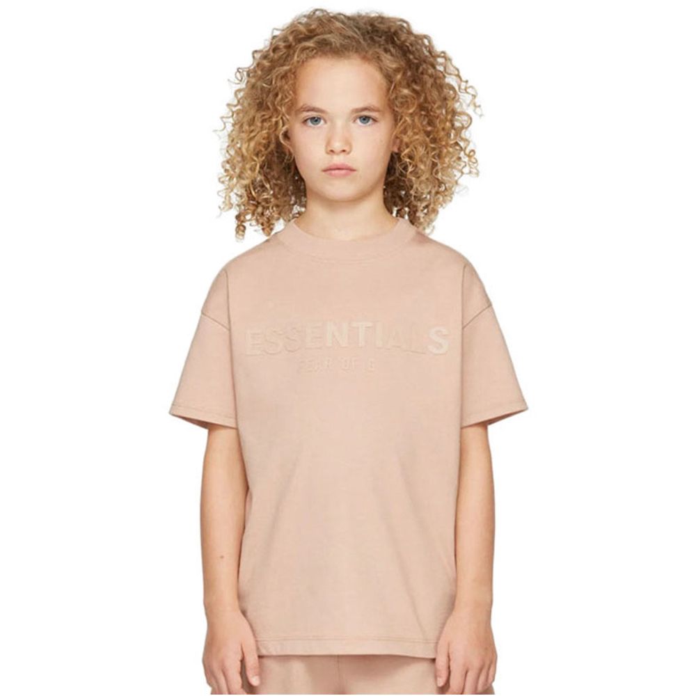 European and American ESSENTIALS new children s clothing letter T shirt trendy brand men s and women s summer clothing short sleeved set