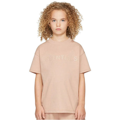 European and American ESSENTIALS new children s clothing letter T shirt trendy brand men s and women s summer clothing short sleeved set