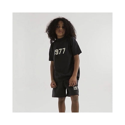 Fashion brand children s clothing ESSENTIALS new summer short sleeved T shirt children s 1977 set image 4
