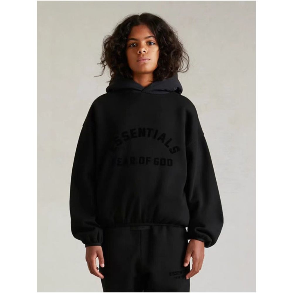 New ESSENTIALSGLEN American Trendy Brand Hoodie Children s Wear Men s and Women s Velvet Hoodie Jacket image 3