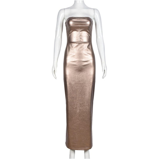Kim Kardashian with a sexy zipper and leather dress for women