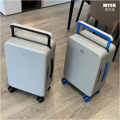 High appearance and wide luggage 20 inch suitcase for women s ice skating silent wheel travel case 24 inch suitcase for male students sturdy and drop resistant image 4