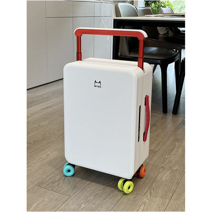 High appearance and wide luggage 20 inch suitcase for women s ice skating silent wheel travel case 24 inch suitcase for male students sturdy and drop resistant