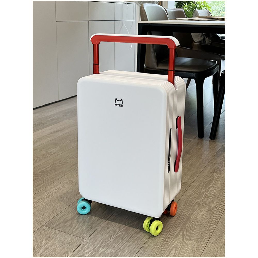 High appearance and wide luggage 20 inch suitcase for women s ice skating silent wheel travel case 24 inch suitcase for male students sturdy and drop resistant