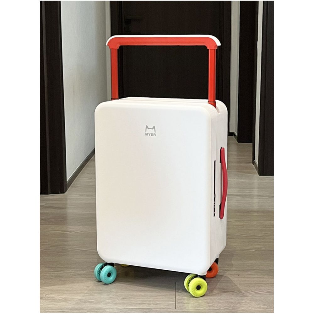 MYER High end Luggage Female 20 inch 2025 New High Beauty Dopamine Color Wide Trolley Case Student Travel Case