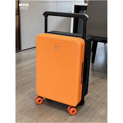 MYER High end Luggage Female 20 inch 2025 New High Beauty Dopamine Color Wide Trolley Case Student Travel Case
