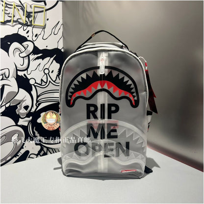 SprayGround transparent backpack unisex British style backpack SG counter genuine backpack image 0