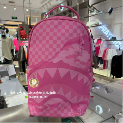 SprayGround transparent backpack unisex British style backpack SG counter genuine backpack