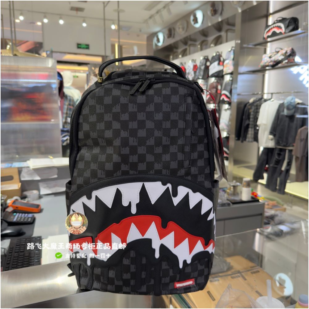 SprayGround counter genuine new 25 shark mouth backpack for male and female students SG transparent bag