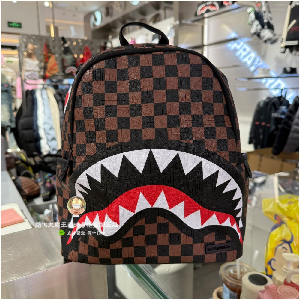 Authentic Special Offer SprayGround Counter Authentic Shark Mouth W1045713 Backpack Small Backpack