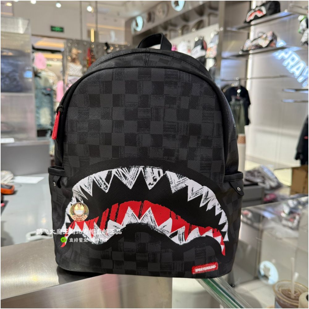Authentic Special Offer SprayGround Counter Authentic Shark Mouth W1045713 Backpack Small Backpack