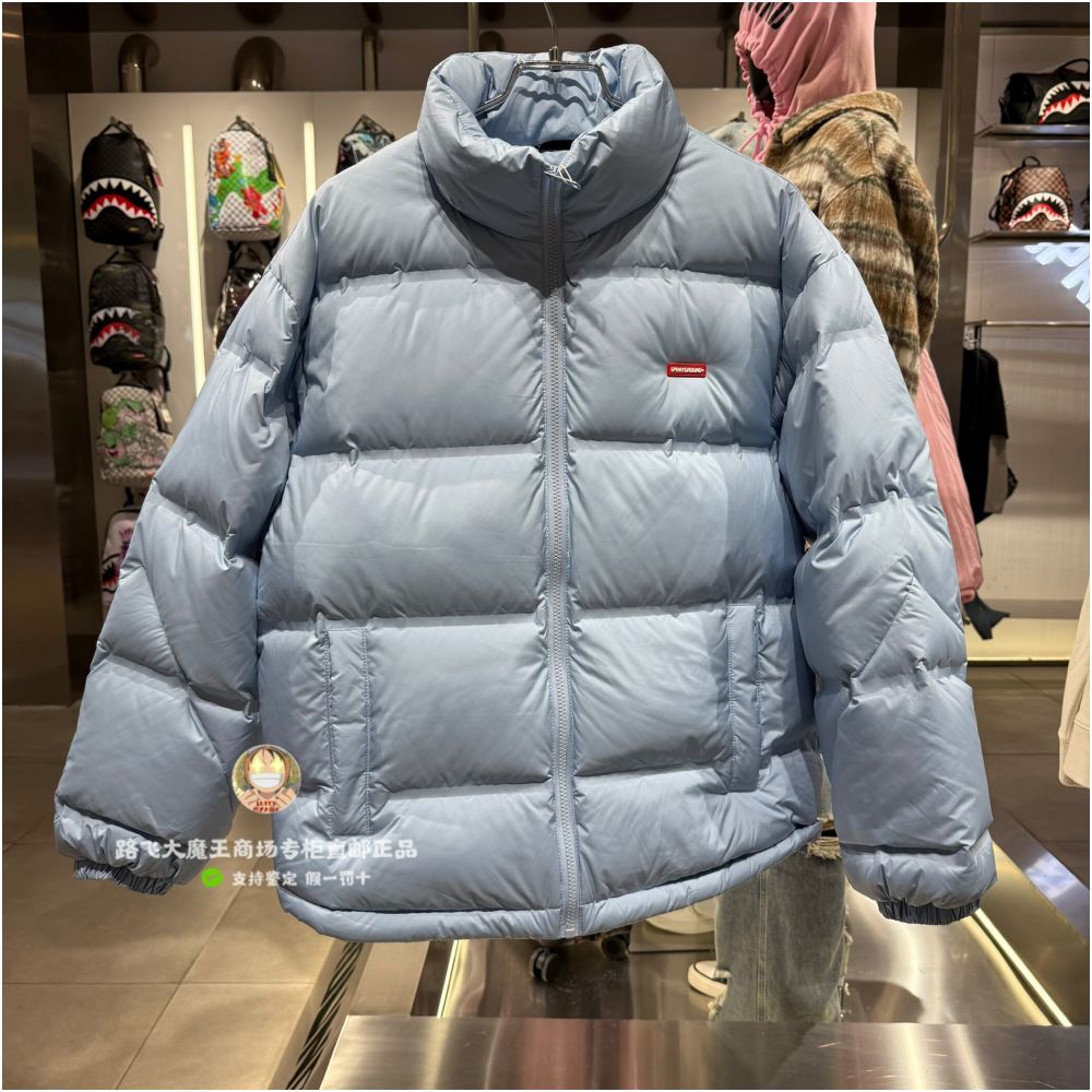 SprayGround Shark Mouth Counter Authentic 25 New W1141304 Men s and Women s Lightweight Goose Down Jacket
