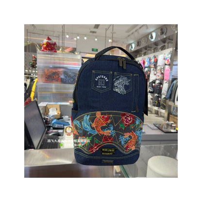 SprayGround Shark Mouth Authentic Brand Product New Model 25 W1215722 Unisex Fashion Printed Backpack