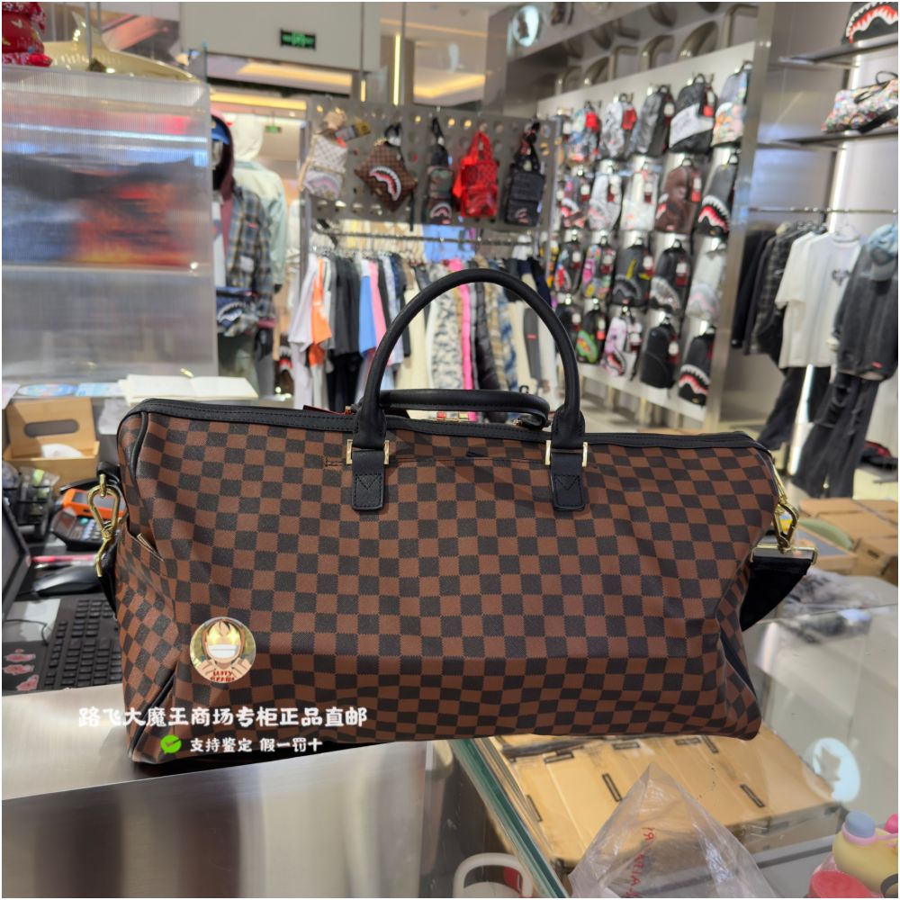 SprayGround counter genuine SG Shark Mouth W1135512 large handheld fitness bag transparent travel bag image 3