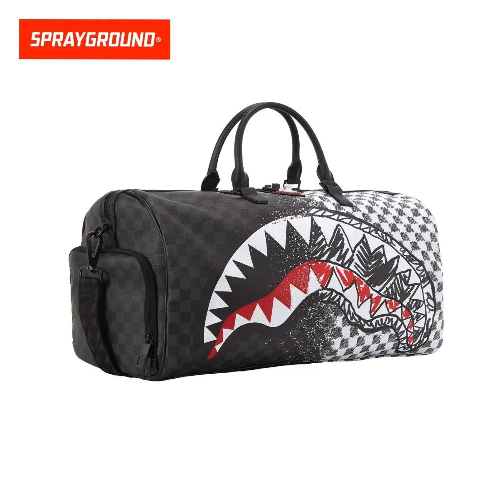 SprayGround counter genuine SG Shark Mouth W1135512 large handheld fitness bag transparent travel bag