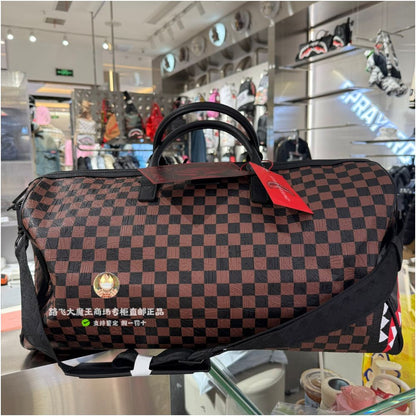 SprayGround counter genuine SG Shark Mouth W1135512 large handheld fitness bag transparent travel bag