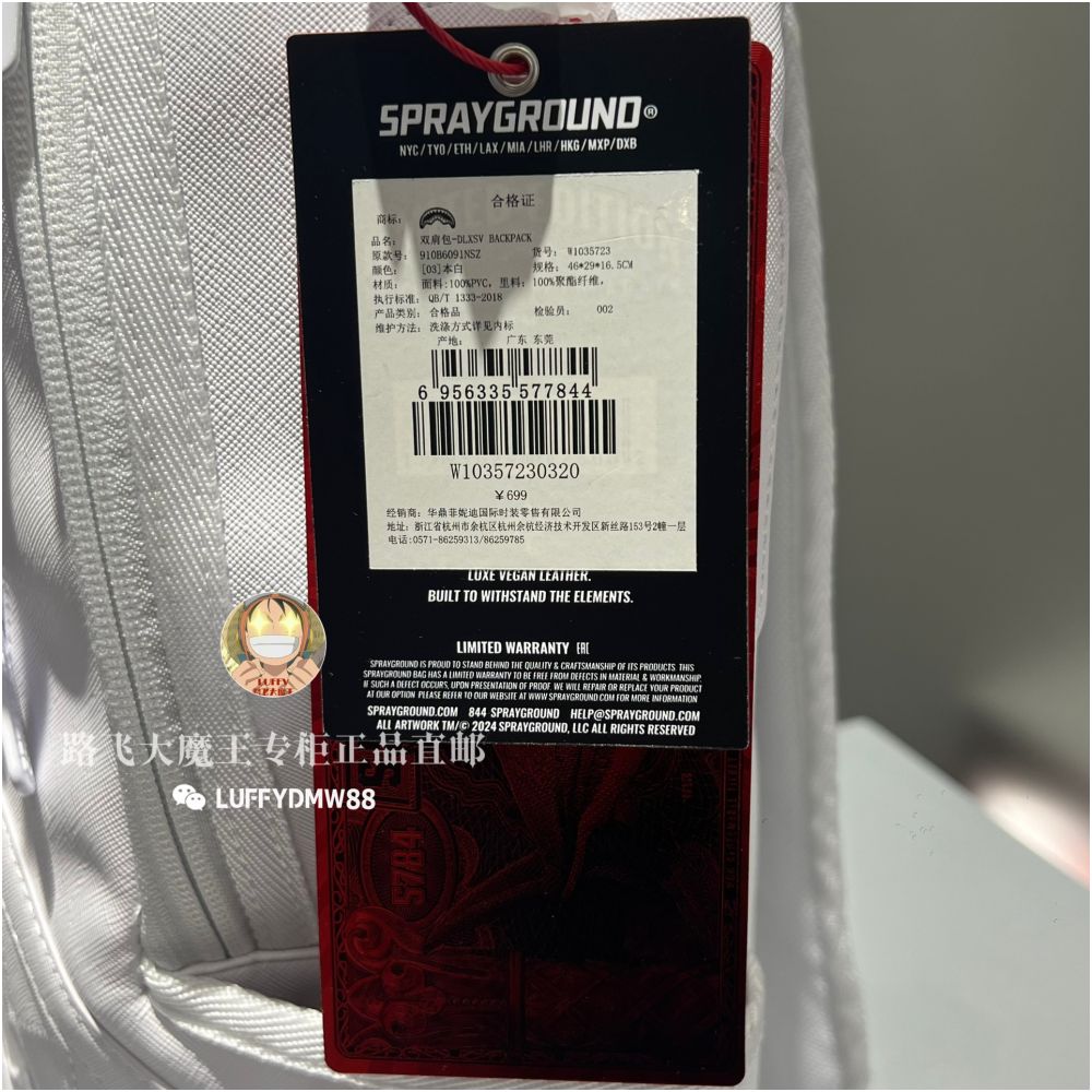 SprayGround counter genuine shark mouth W1035723 trendy brand large capacity men s and women s backpack computer image 4