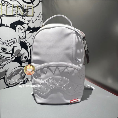 SprayGround counter genuine shark mouth W1035723 trendy brand large capacity men s and women s backpack computer