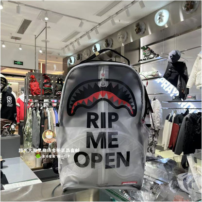 SprayGround counter genuine 5 new W0570 backpack trendy brand backpack transparent backpack for men and women image 5