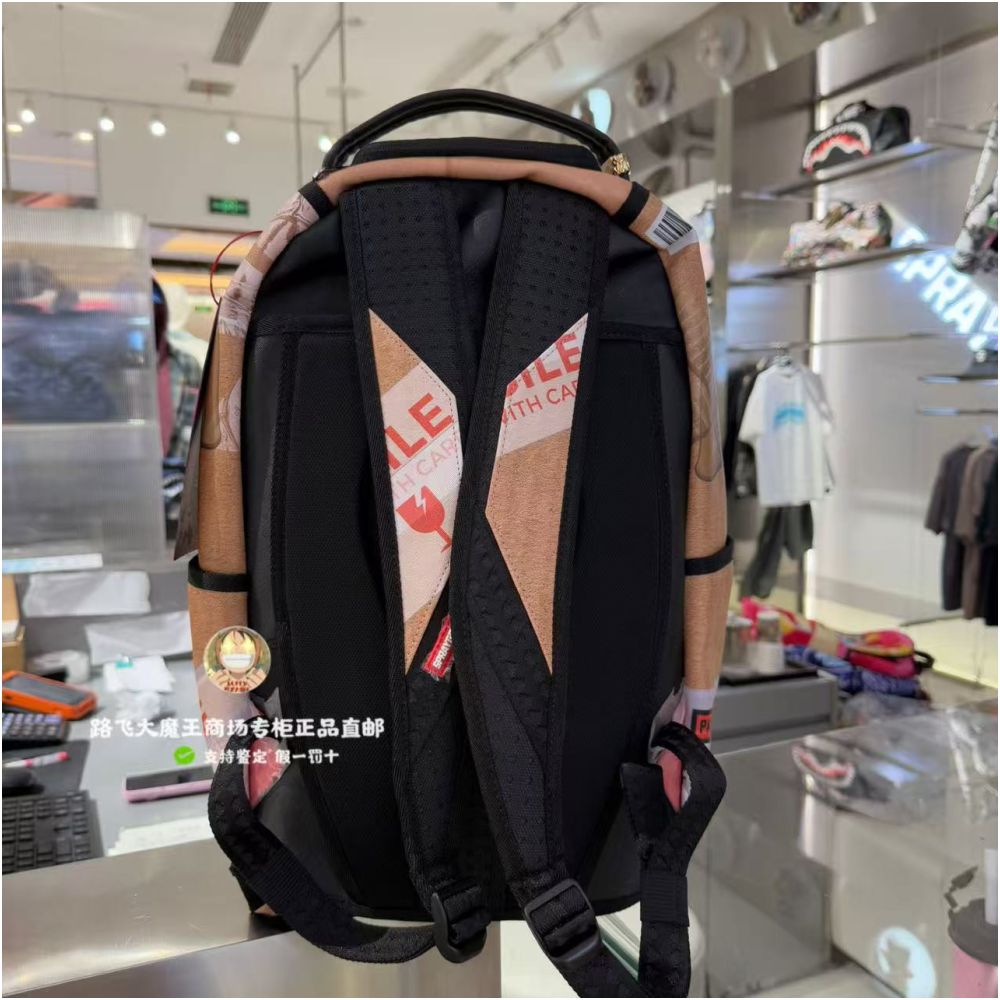 SprayGround Shark Mouth Counter Authentic 25 New W1145718 Men s and Women s Fashion Printed Backpack image 4