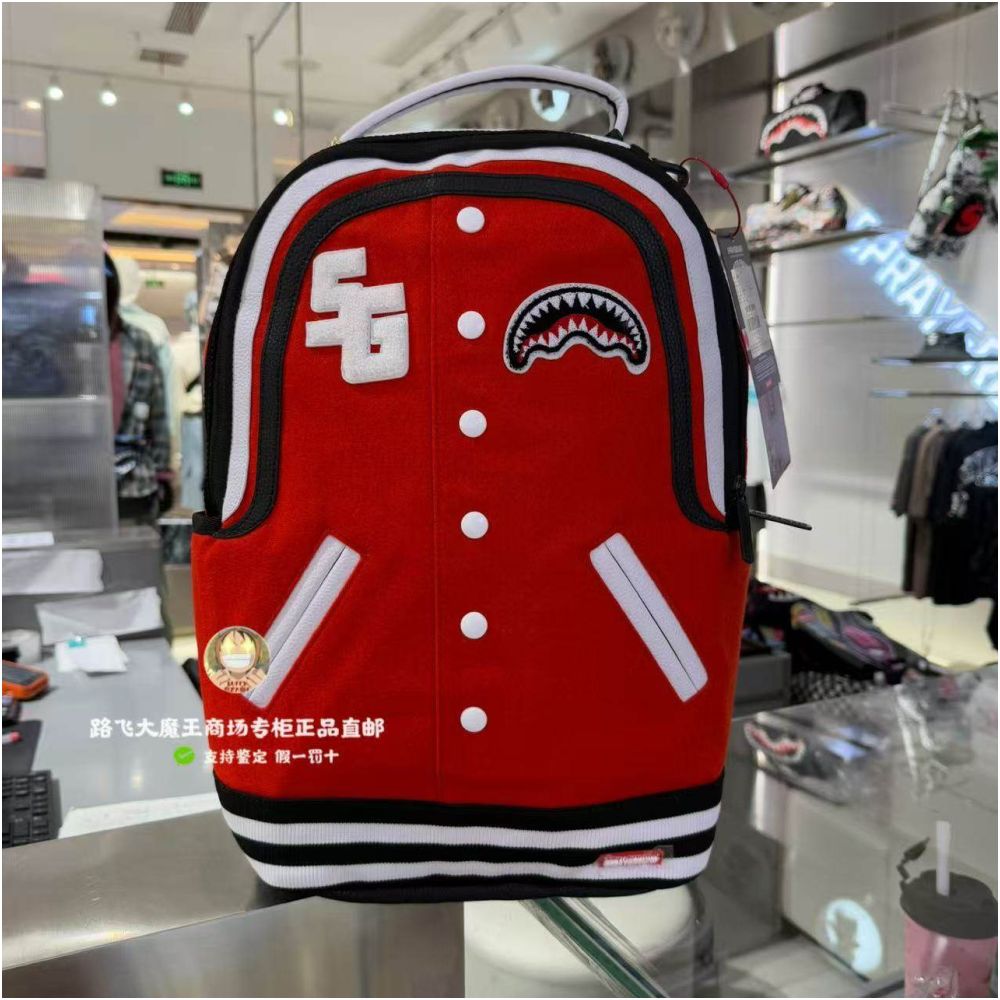 SprayGround Shark Mouth Counter Authentic 25 New W1145802 Men s and Women s Fashion Trend Backpack
