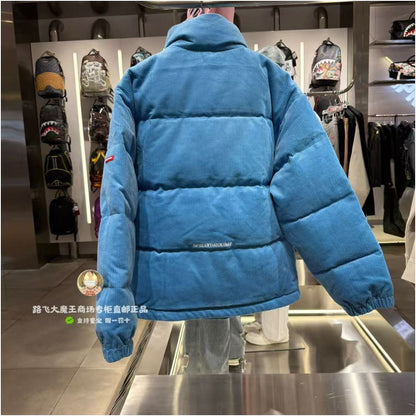 SprayGround Shark Mouth Counter Authentic 25 New W1141321 Men s and Women s Stand up Embroidered Down Jacket image 2