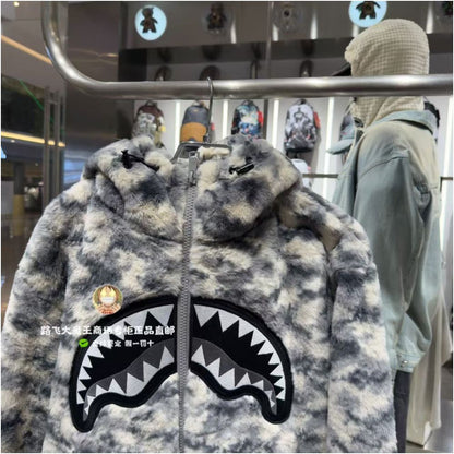 SprayGround Shark Mouth Counter Authentic 25 New W1131107 Men s and Women s Fashion Trendy Hoodie Coat image 5