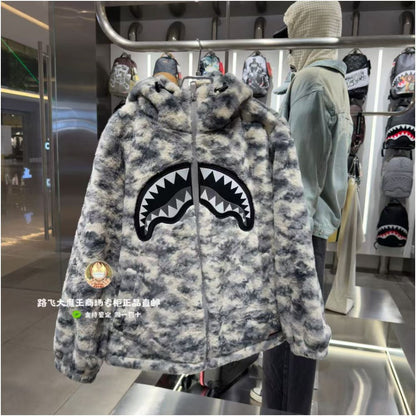 SprayGround Shark Mouth Counter Authentic 25 New W1131107 Men s and Women s Fashion Trendy Hoodie Coat