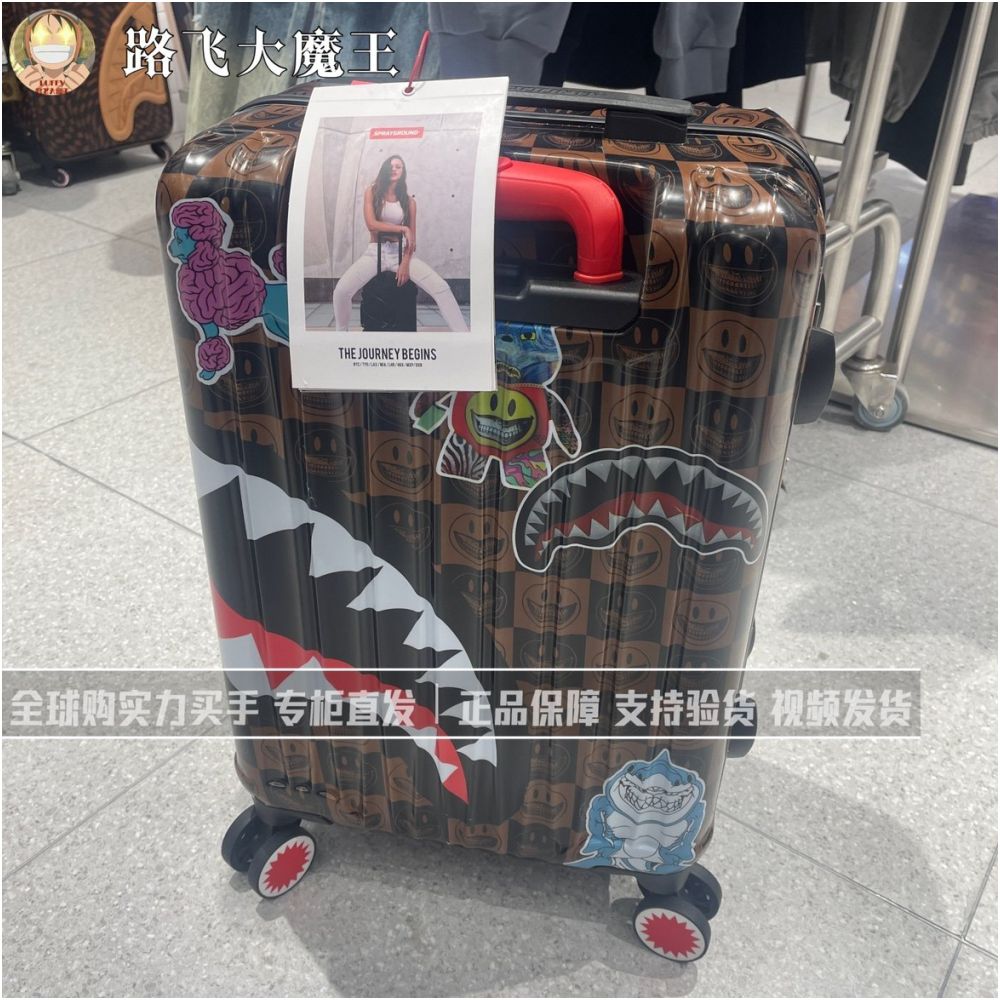 SprayGround counter genuine 20 inch luggage rack with trendy brand swivel wheels W0914801 image 5