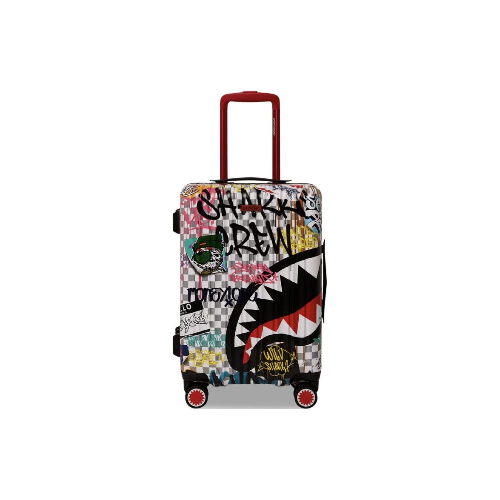 SprayGround counter genuine 20 inch luggage rack with trendy brand swivel wheels W0914801