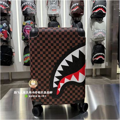 SprayGround counter genuine 20 inch luggage rack with trendy brand swivel wheels W0914801