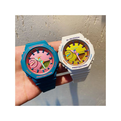 Casio G SHOCK Farmhouse Oak Colorful Rainbow Neutral Waterproof Watch GMA S2100BS 7A 3A 4 image 0