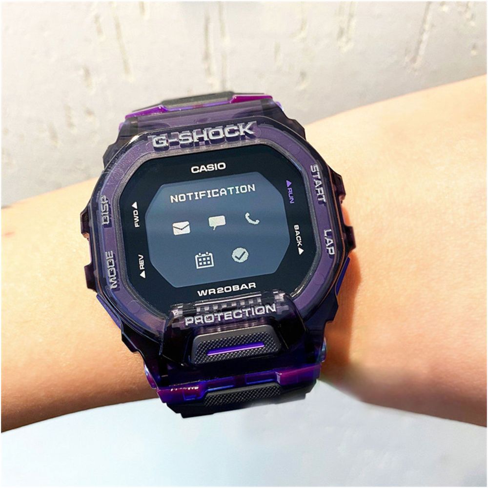 Casio G SHOCK Transparent GBD 200SM 1A6 1A5 1 2 9 Step Counting Sports Electronic Bluetooth Watch image 0