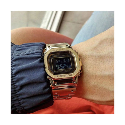 Casio 35th Anniversary Gold Brick Silver Brick Small Square Solar Wave Men s Watch GMW B5000GD 9 1 image 1