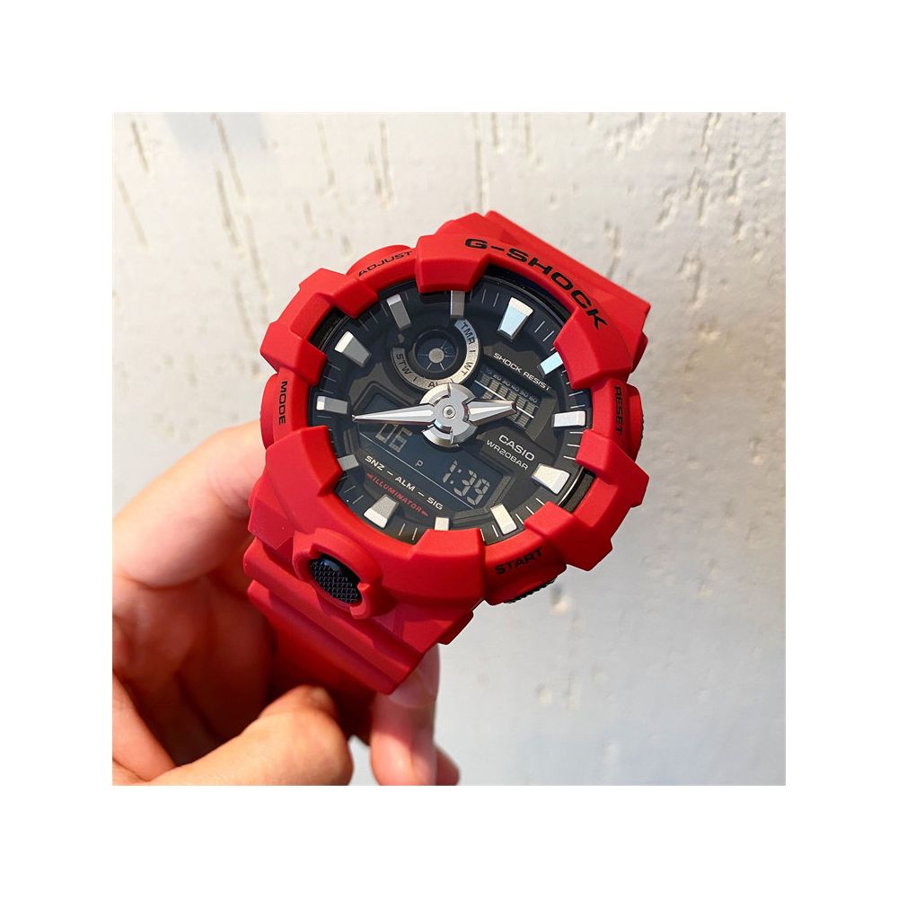 Casio G SHOCK Waterproof Black Warrior Large Dial Multi functional Waterproof Watch GA 700 1B 4A 7A image 1
