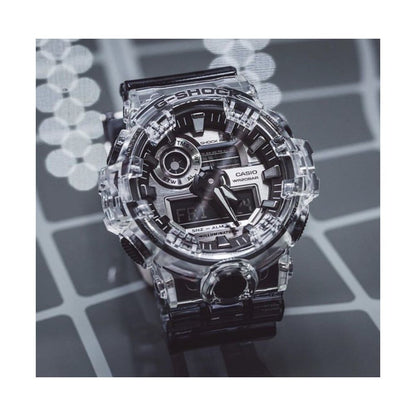 Casio G SHOCK Waterproof Black Warrior Large Dial Multi functional Waterproof Watch GA 700 1B 4A 7A