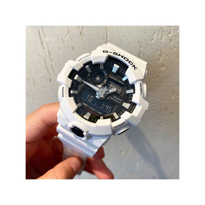 Casio G SHOCK Waterproof Black Warrior Large Dial Multi functional Waterproof Watch GA 700 1B 4A 7A