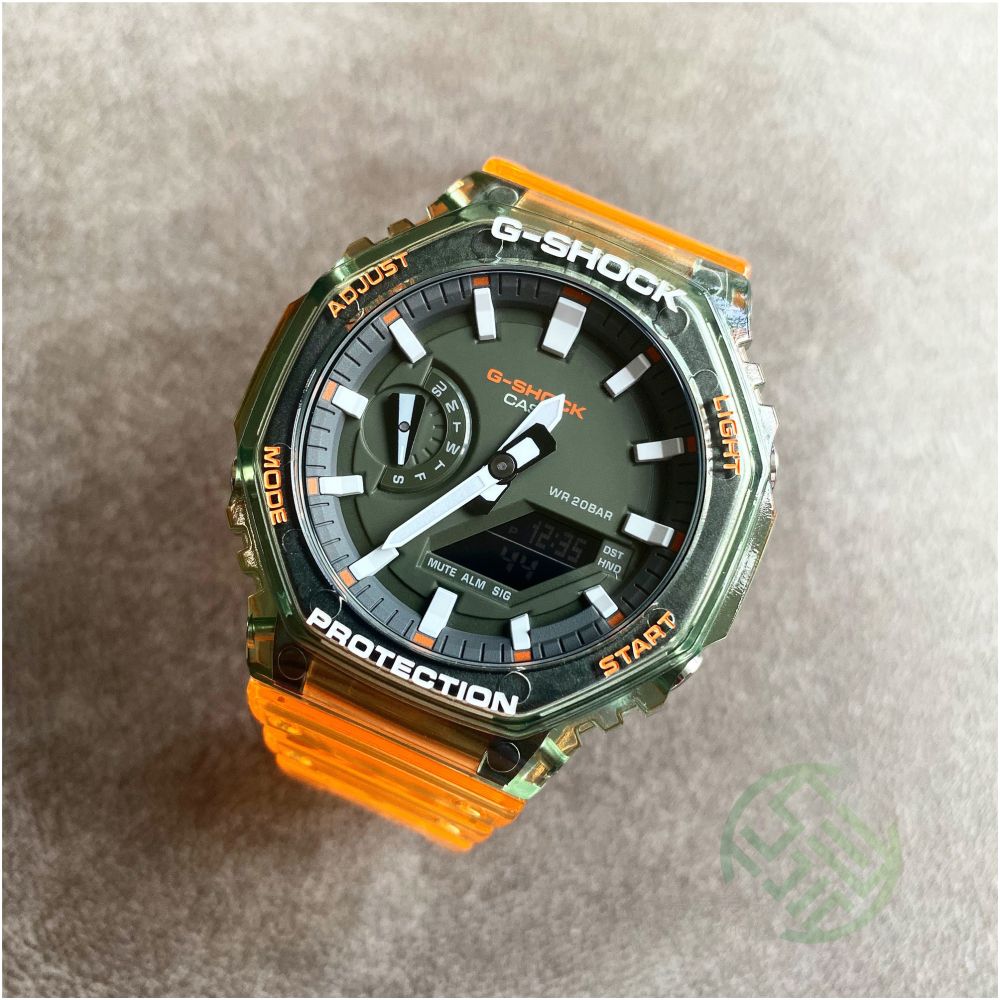 Casio Hidden Coast GA 2100HC 2A 4A GA 2000HC Farmhouse Oak Transparent Men s and Women s Watch image 2